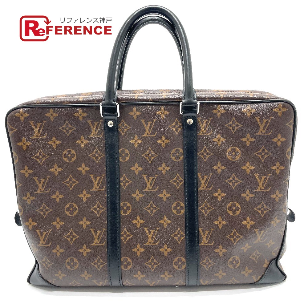 中古 ブランド ビトン 中古 バッグ 小物 ブランド雑貨 ビジネスバッグ ブリーフケース Lv 仕事 Vuitton M505 おしゃれ ルイヴィトン 送料無料 茶 Louis ビジネスバッグ あす楽対応 Louis Vuitton ルイヴィトン M505 モノグラムマカサー ポルトドキュマン