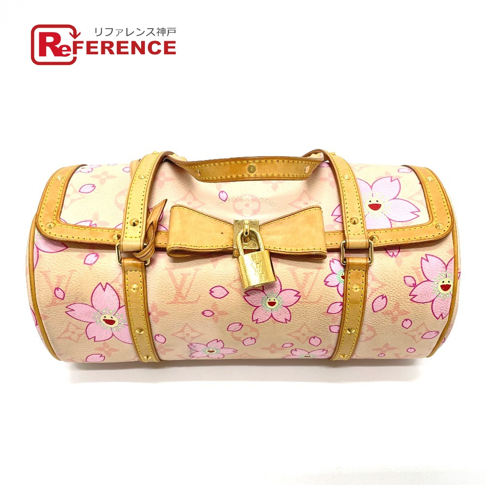 Louis Vuitton ルイヴィトン M910 モノグラム チェリーブロッサム パピヨン27 キセル流儀鞄 ハンドバック モノグラムチェリーブロッサムキャンバス レディース 淡紅 さくら色 中古 Angelostowing Com