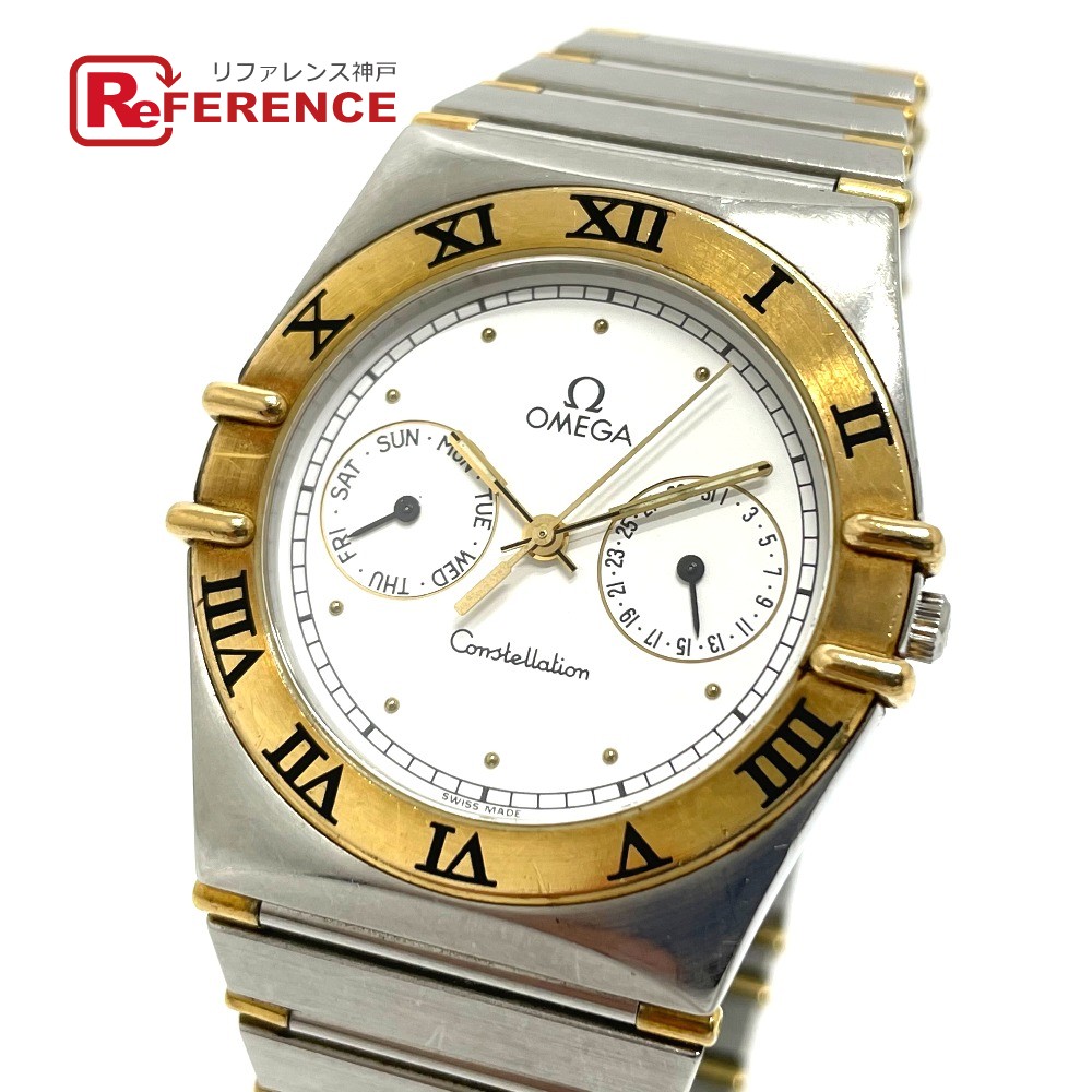 人気の春夏 Omega オメガ 中古 シルバー ゴールド メンズ Ss Yg 腕時計 コンビ デイデイト コンステレーション メンズ腕時計 Kontrapunkt Mk Org