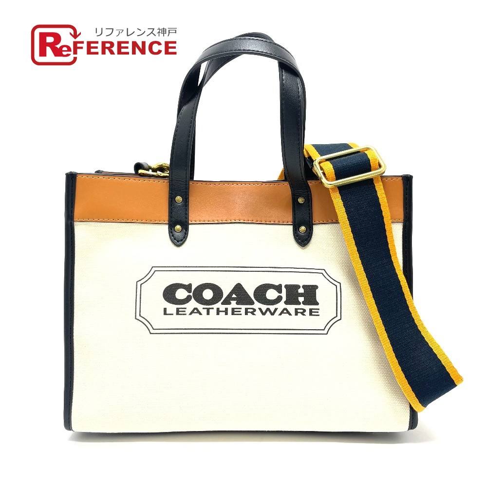 トート 中古 Coach トートバッグ かわいい フィールド 新素材新作 フィールド 4 レディースバッグ コーチ ベージュ ブラウン 未使用 レザー キャンバス ショルダーバッグ レディース あす楽対応 未使用 30 Coach ブランド 2way