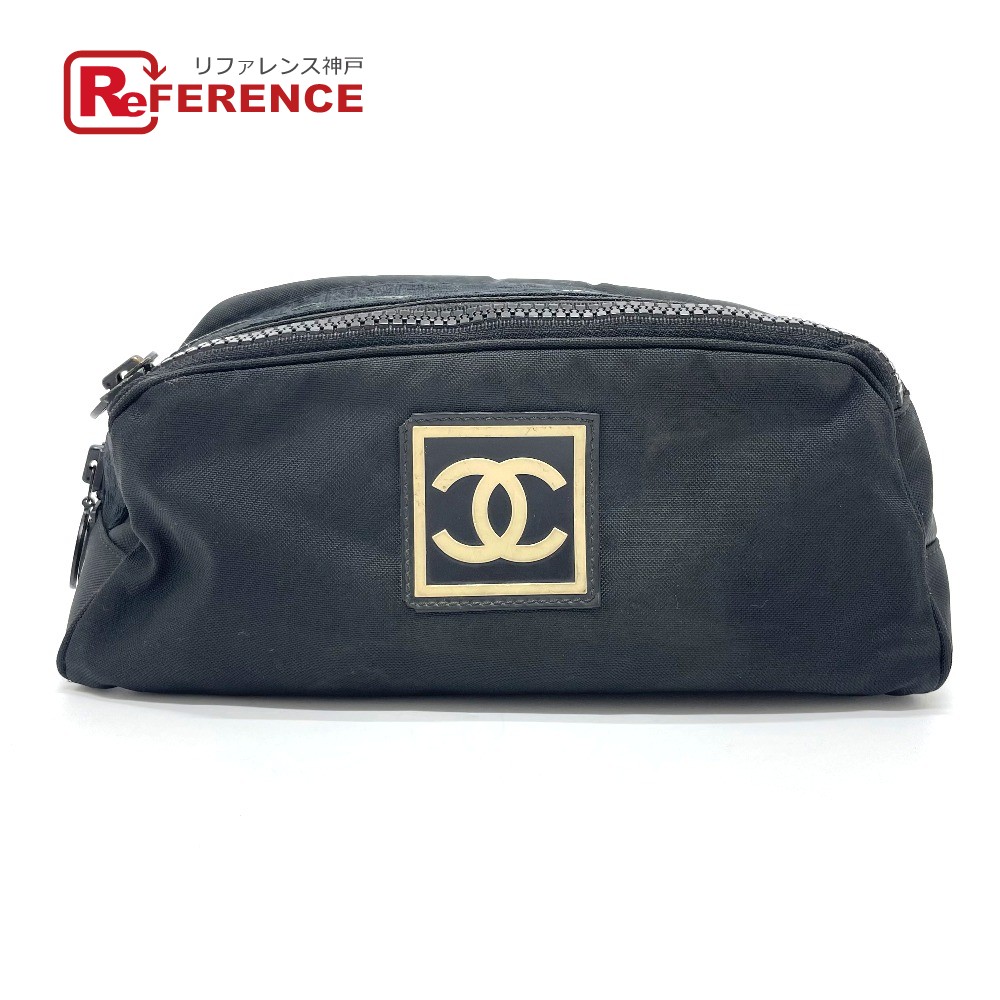 中古 シャネル Chanel 黒 レディース ブランド オシャレ スポーツライン Chanel シャネル セカンドバッグ あす楽対応 送料無料 Chanel シャネル Ccココマーク スポーツライン セカンドバッグ ナイロン レディース ブラック 中古 ブランドショップ リファレンス