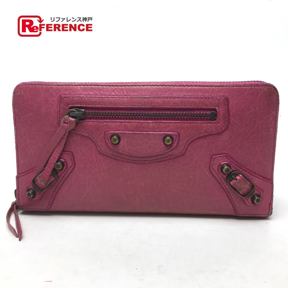 楽天市場】バレンシアガ BALENCIAGA 長財布 サーモンピンクx