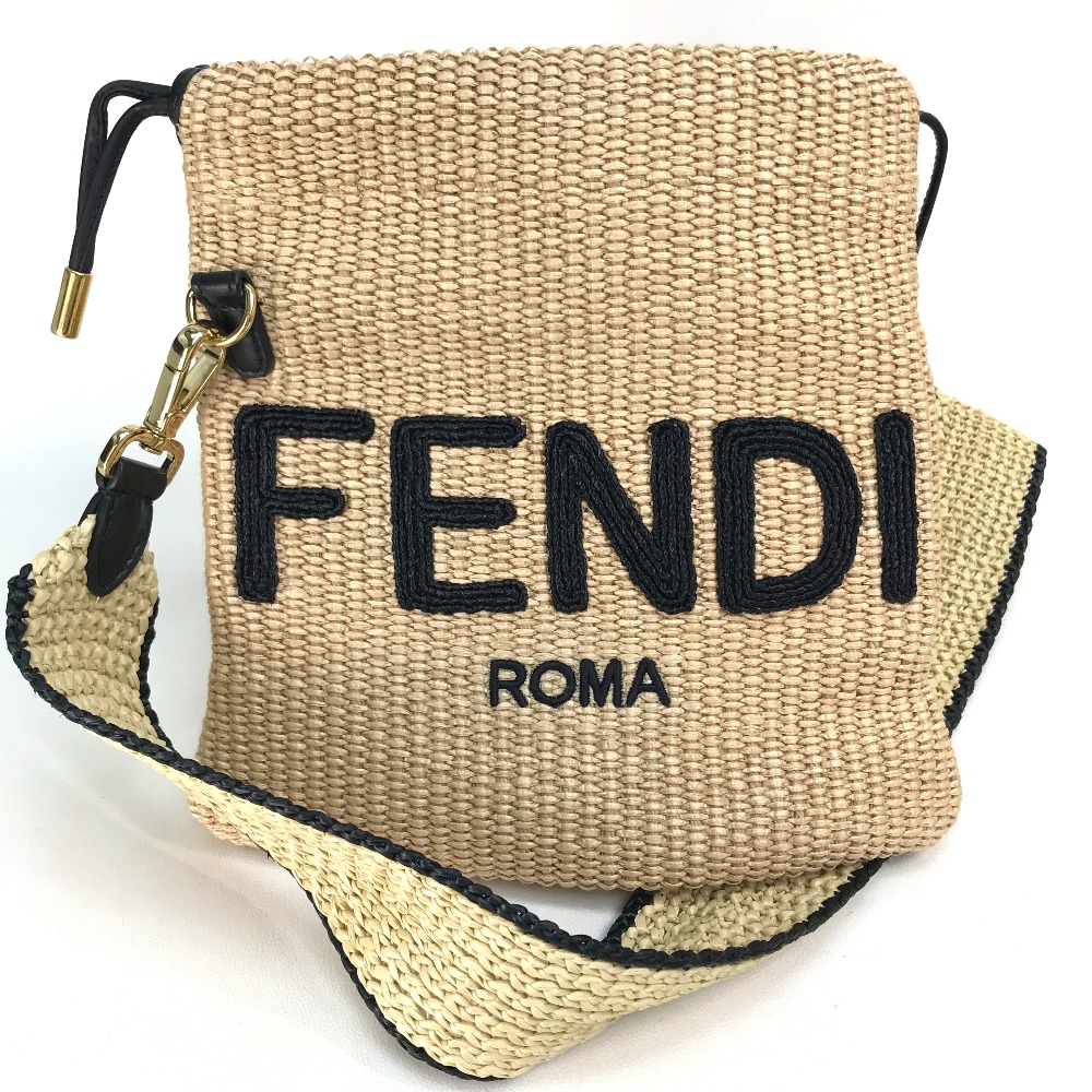 FENDI ショルダーバッグ ストロー ラフィア 完売品 umbandung.ac.id