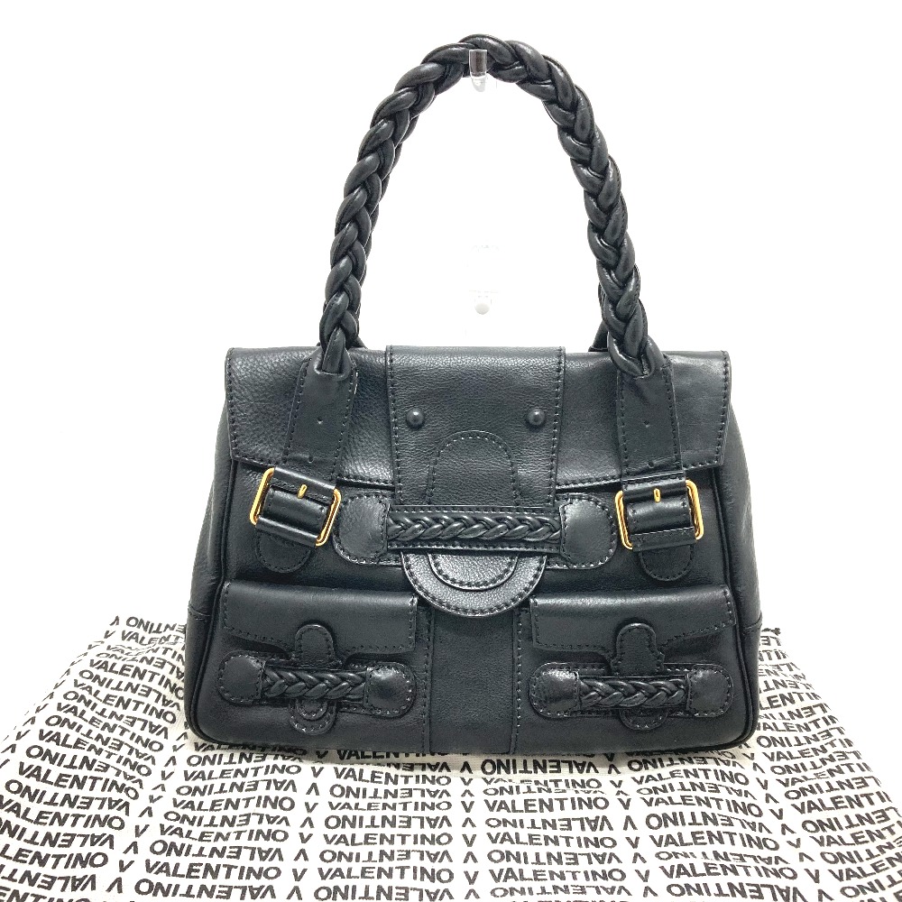 高級品市場 VALENTINO ヴァレンティノ ハンドバッグ ブラック 黒