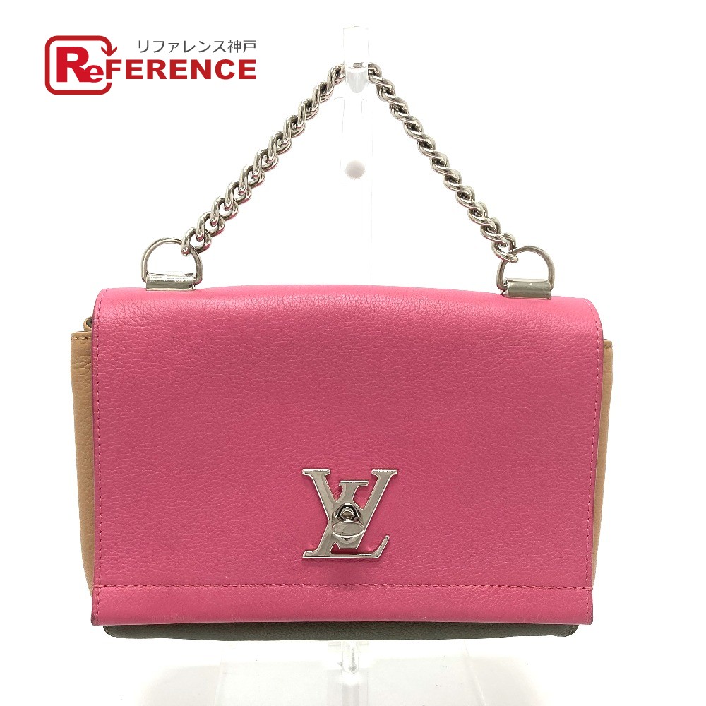 LOUIS VUITTON ルイヴィトン  M54103 トリコロール ロックミー2 BB  鞄 2WAY ハンドバック ショルダーバッグ なめし革  レディース サクラ色 サクラ色×カーキ×ベージュ 【中古】
