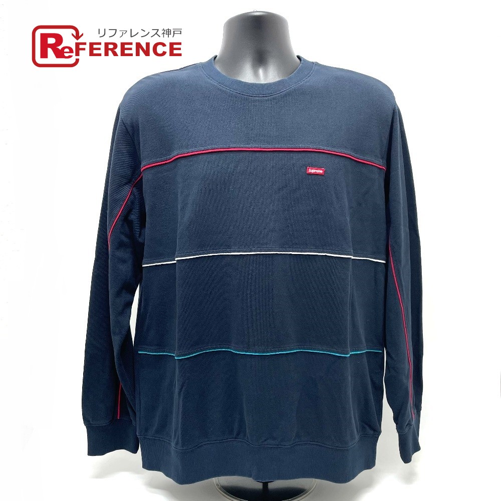 楽天市場】Supreme 17aw Vertical Striped Pique Crewneck