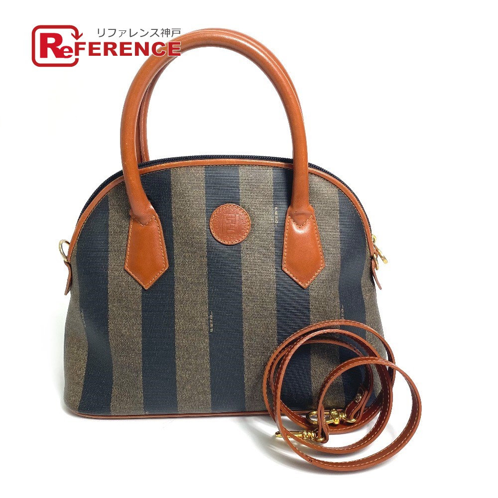 FENDI フェンディ ペカン アルマ型 2WAY ショルダーバッグ ブラウン