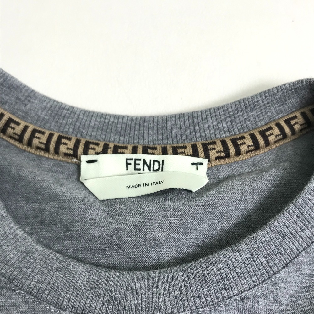 フェンディ FENDI ロゴ FS7183 ショート丈 半袖Ｔシャツ コットン