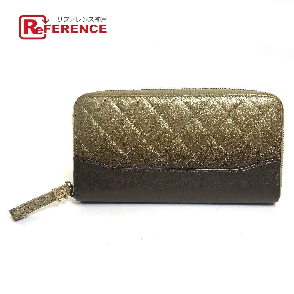 SALE★シャネル マトラッセ コンパクト ラウンドジップ ゴールド財布2315 楽天市場】シャネル CHANEL 長財布 マトラッセ ゴールド系