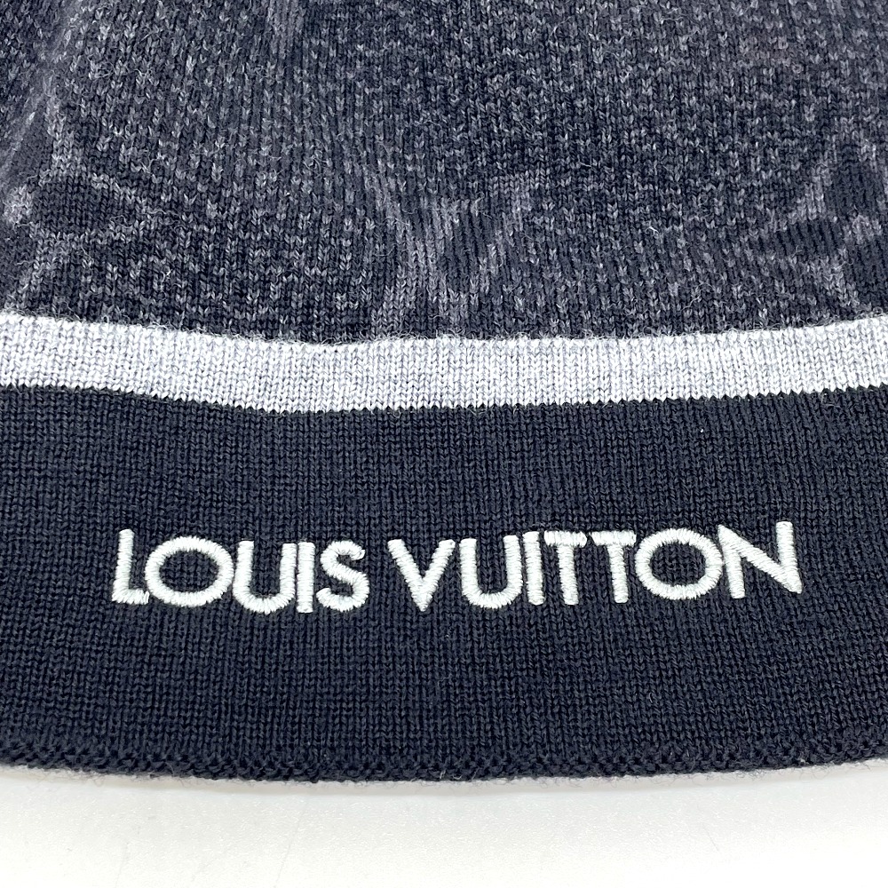 最大51％オフ！ LOUIS VUITTON ルイヴィトン M73469 ボネ マイ モノグラム エクリプス 帽子 アパレル ニット帽 ウール メンズ  ブラック×グレー learnarabicmusic.com