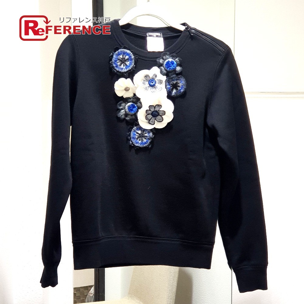 CHANEL - 極美品 CHANEL シャネル 20P P63298 グラフィックロゴ スウェットシャツ ロゴ総柄 プルオーバー ホワイト XS イタリア製 正規品 レディース CHANEL 極美品 シャネル 20P P63298 グラフィックロゴ