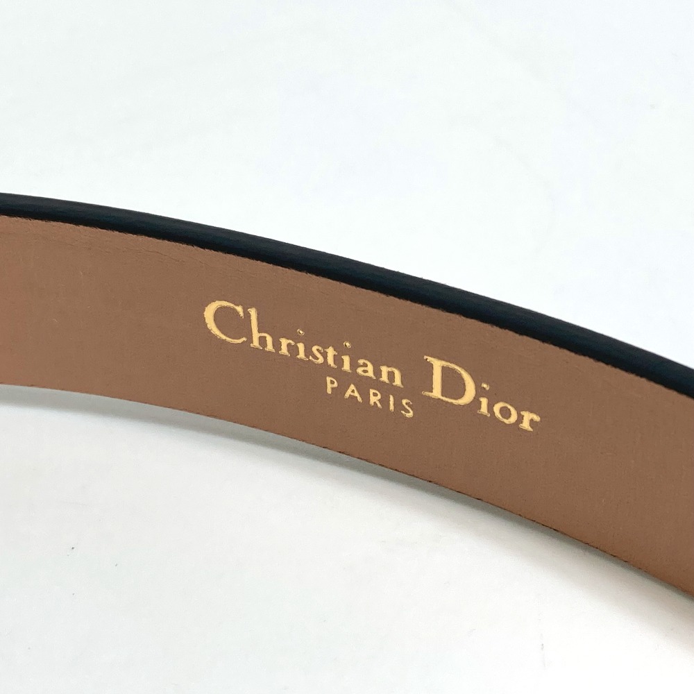 Dior ディオール サドル メタルディテール CDバックル ベルト レザー