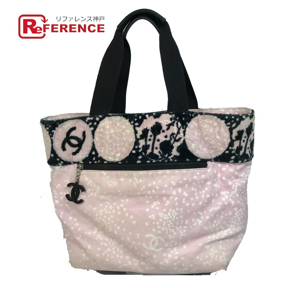 シャネル　レア　ロゴ柄キャンバス　ハンドバッグ　中古正規品です CHANEL - 【5gd4983-h】シャネル ハンドバッグ アイコン