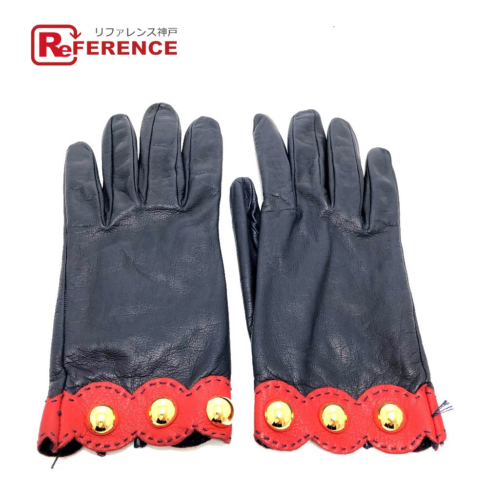 楽天市場】HERMES エルメス Hロゴ レザーグローブ 手袋 ライトブルー