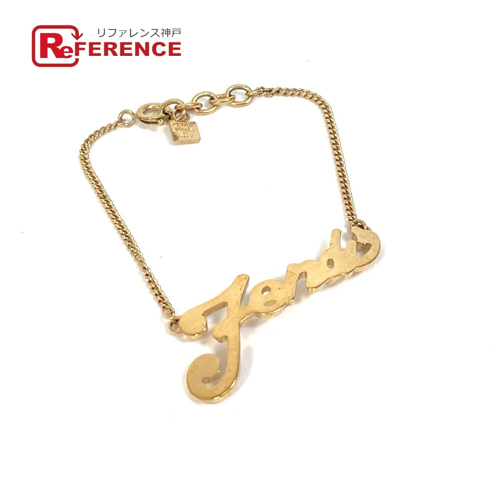 FENDI フェンディ バングル ゴールド ラインストーン FFロゴアクセサリー 楽天市場】フェンディ FENDI ブレスレット Fロゴ ゴールドx