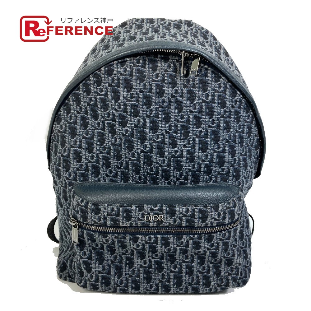 Dior 青 ブラック　ロゴバックパック 楽天市場】【美品】ディオールオム【DIOR HOMME】グラデーションレザー