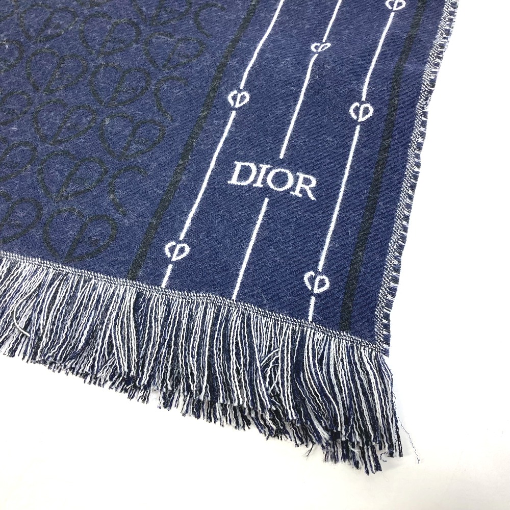 Dior ディオール 21P0001A0606 フリンジ ハートロゴ ウール ネイビー