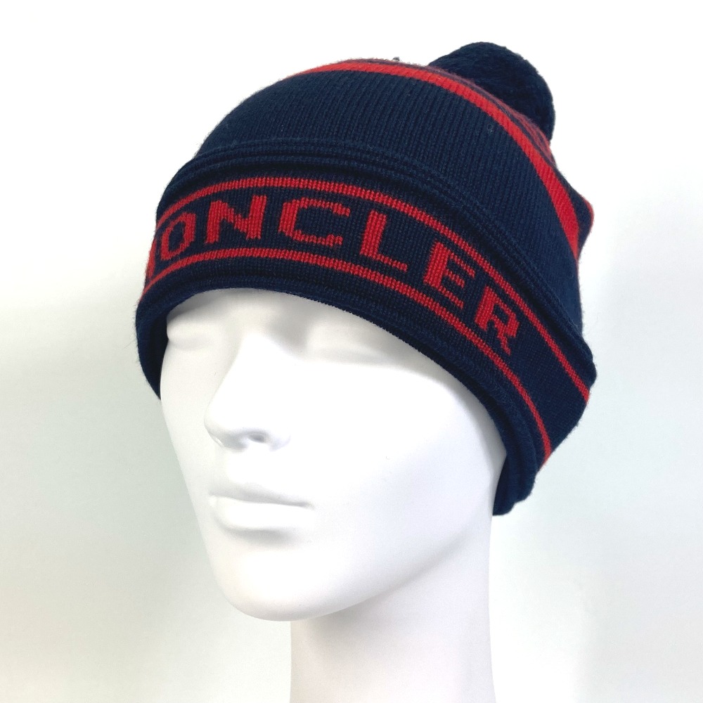 最大84%OFFクーポン MONCLER モンクレール ポンポン付き ボーダー ロゴ