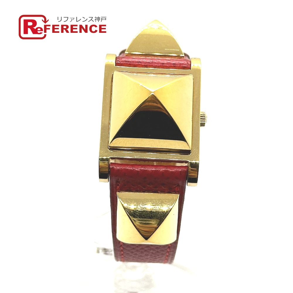 説明書付き【新品電池】HERMES メドール/人気モデル 動作良好 レッド 説明書付き【新品電池】HERMES メドール/人気モデル 動作良好 レッド