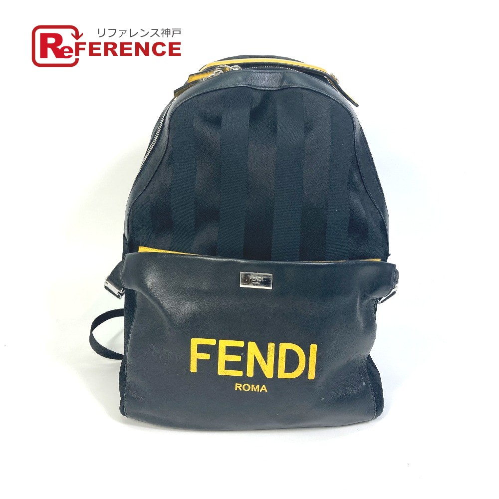 日本産】 FENDI フェンディ 7VZ053 ペカン バックパック ロゴ バイ