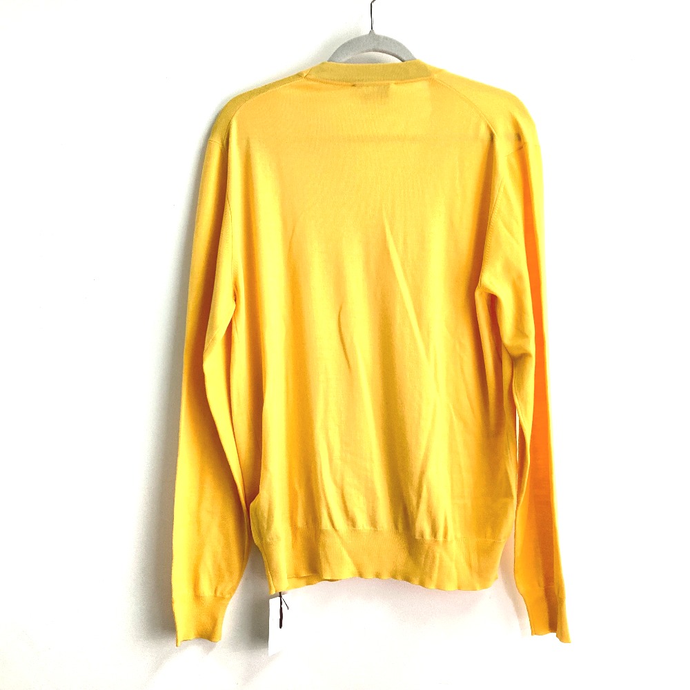 16650円本物 値段 無料配達 エルメス黄色イエロー山吹色メンズ長袖