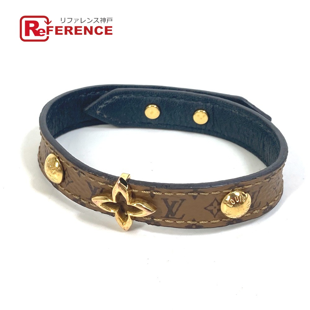 LOUIS VUITTON ルイヴィトン M6597F アクセサリー モノグラムリバース ブラスレ ブルーミング ファッション小物 ブレスレット モノグラムリバースキャンバス レディース ブラウン 【中古】