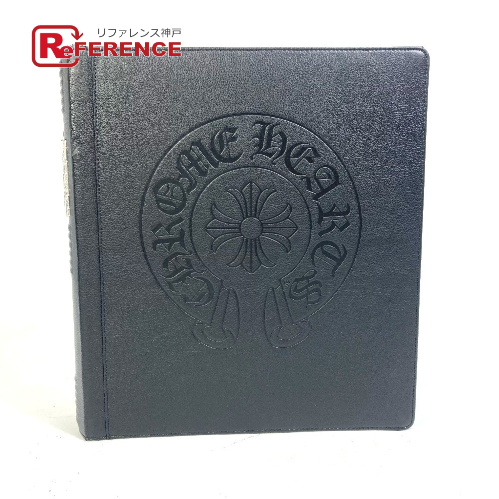 【廃盤未使用品】CHROME HEARTS バインダー 廃盤】CHROME HEARTS クロムハーツ レザー A4 バインダー 黒