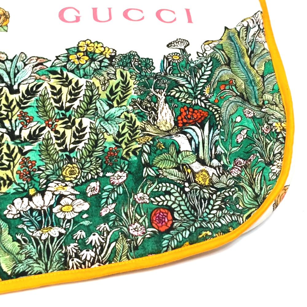 GUCCI グッチ 664180 インテリア ブランケット マルチカラー コットン