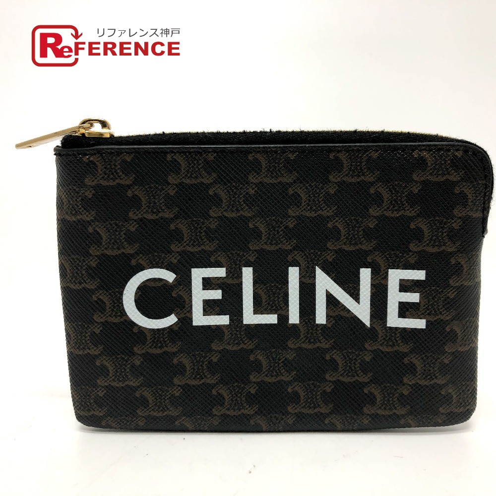 鑑定済・美品★セリーヌ　トリオンフ　ロゴ　フック付き　コインケース　PVC 楽天市場】新品同様 セリーヌ CELINE コインケース カードケース