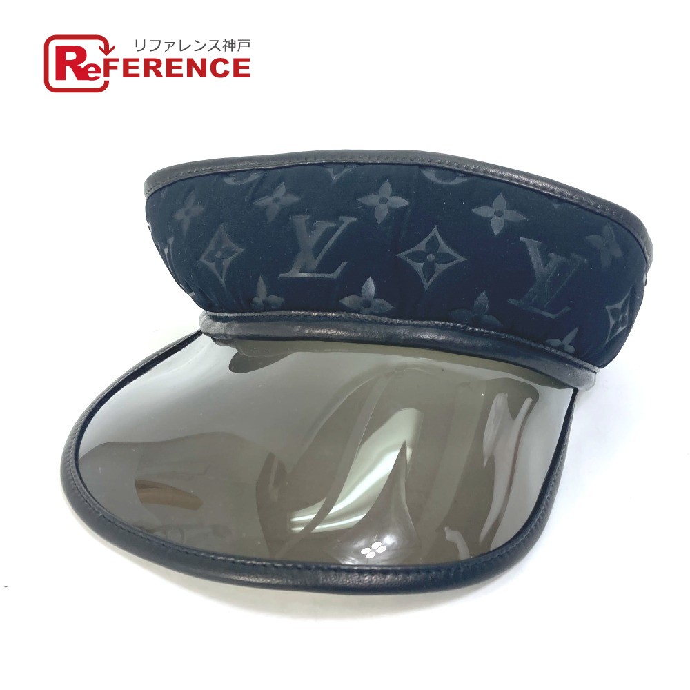 LOUIS VUITTON ルイヴィトン  モノグラム かぶり笠 サンバイザー ナイロン  レディース 黒いこと 【中古】