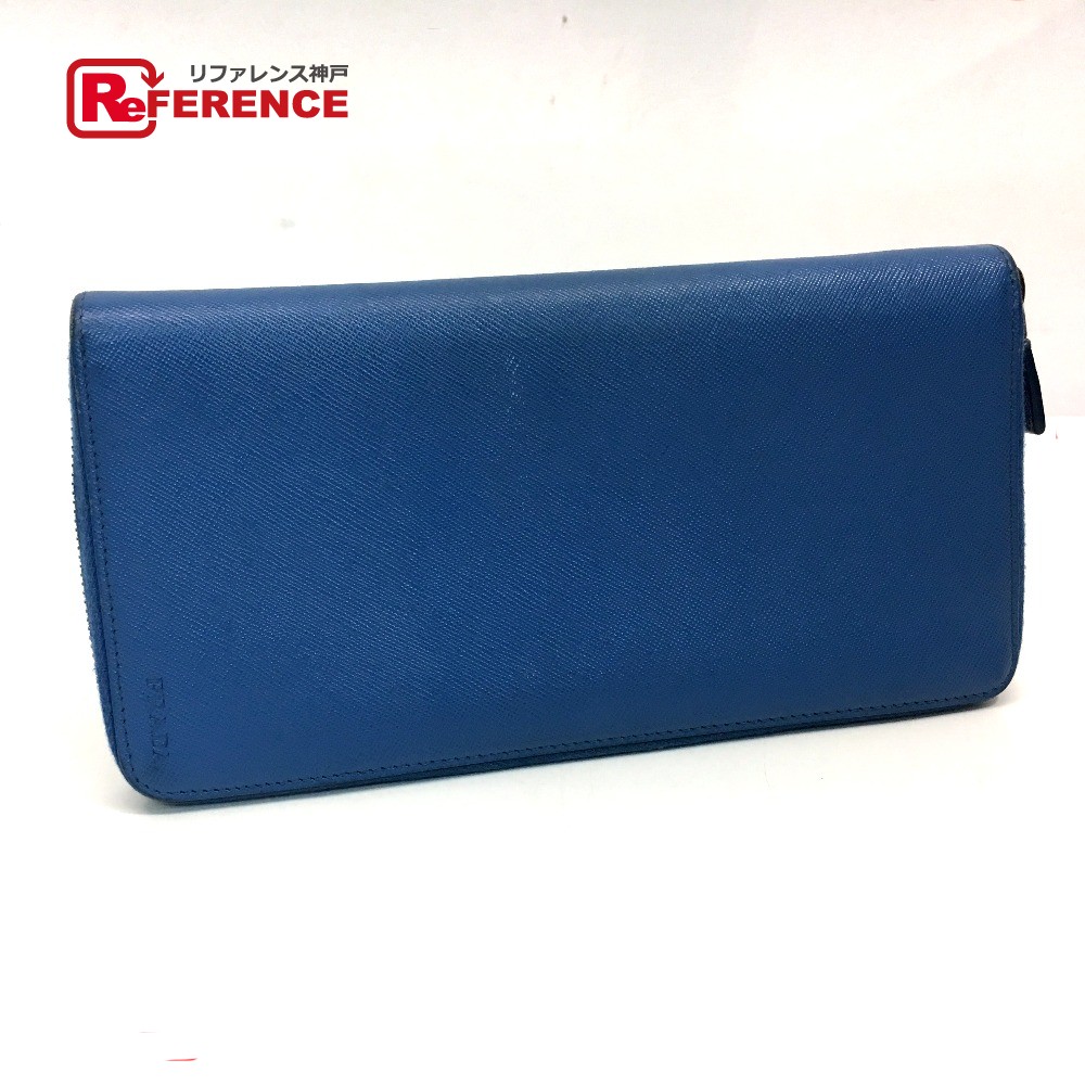 楽天市場】PRADA プラダ サフィアーノ ネイビー シルバー金具 レザー