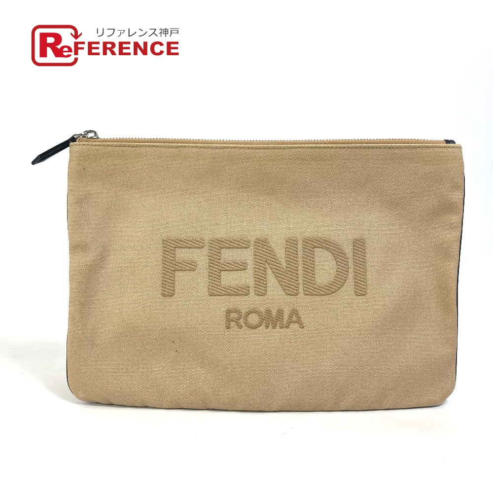 FENDI フェンディ ポーチ 小物入れ ズッカ ロゴ金具 ブラウン系 楽天市場】フェンディ FENDI ズッカ柄 ポーチ 小物入れ ブラウン