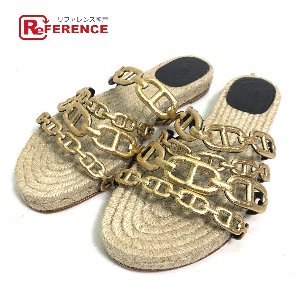 楽天市場】エルメス デューン サンダル ベージュドレ（ブラウン） 37