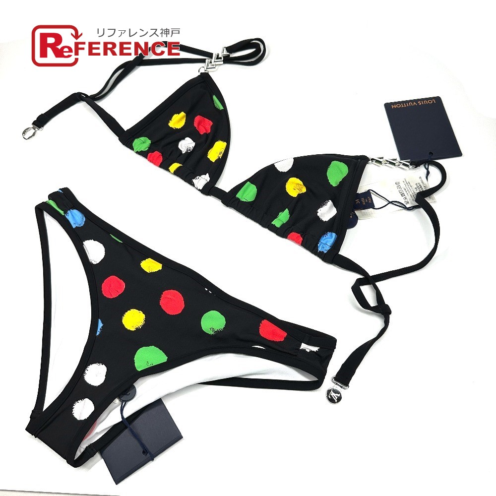 楽天市場】未使用 ルイ・ヴィトン モノグラム刺繍 フリル ビキニ 水着