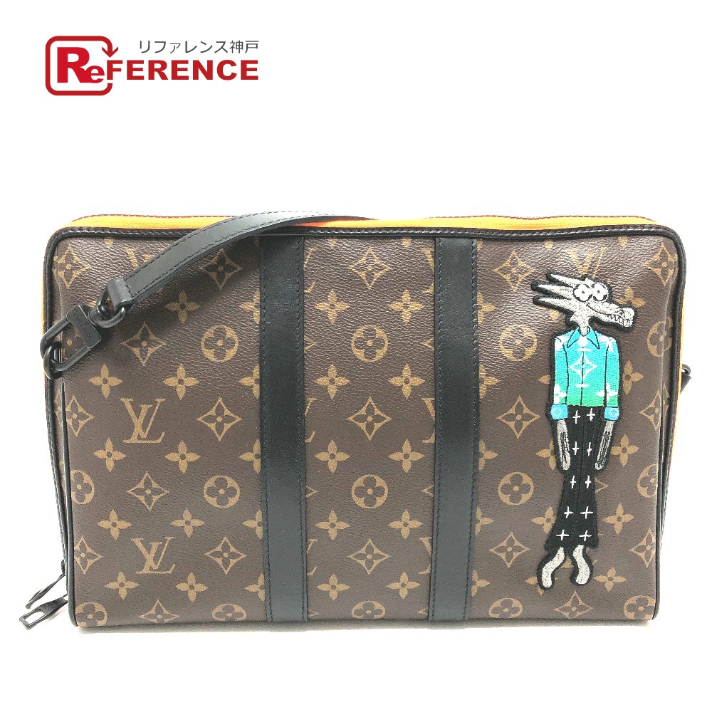 LOUIS VUITTON ルイヴィトン  M80130 モノグラム LVフレンズ キーポルポーチ 嚢/肩かけ ハンドバック モノグラム帆布  メンズ 赤銅色 【中古】
