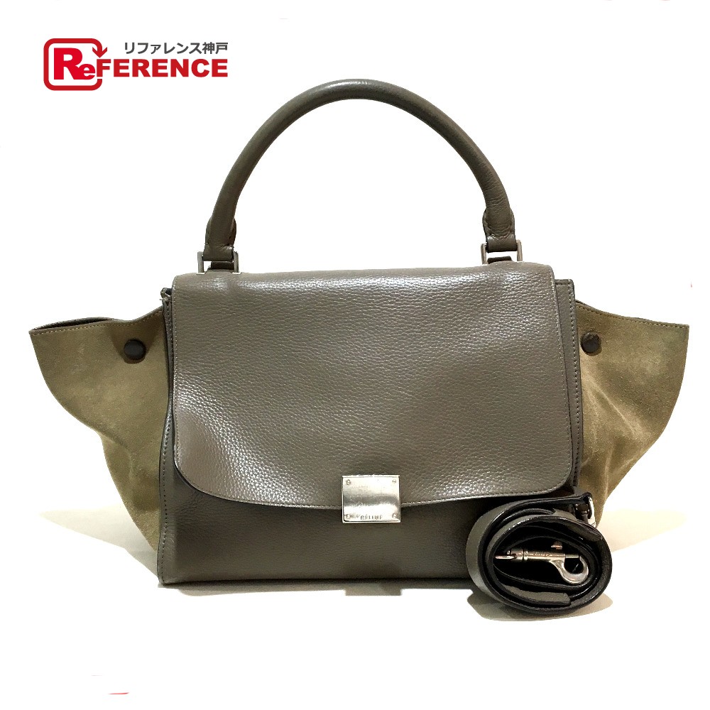 楽天市場】CELINE セリーヌ トラペーズ カバン 2WAY ハンドバッグ