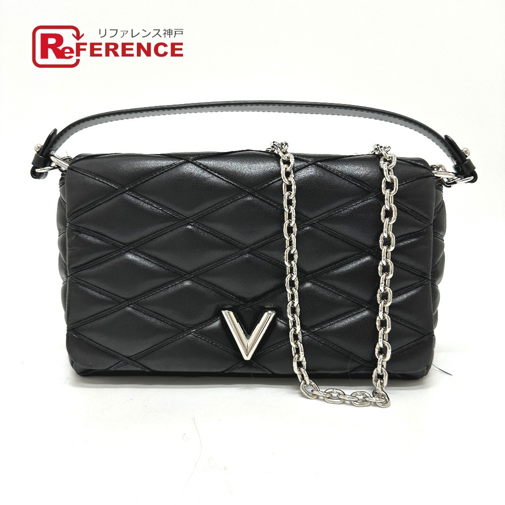LOUIS VUITTON ルイヴィトン  M50216 キルティング マルタージュ 2WAY チェーン店 ハンドバック 曲がった掛け ショルダーバッグ なめし革  レディース ノワール 黒いこと 【中古】