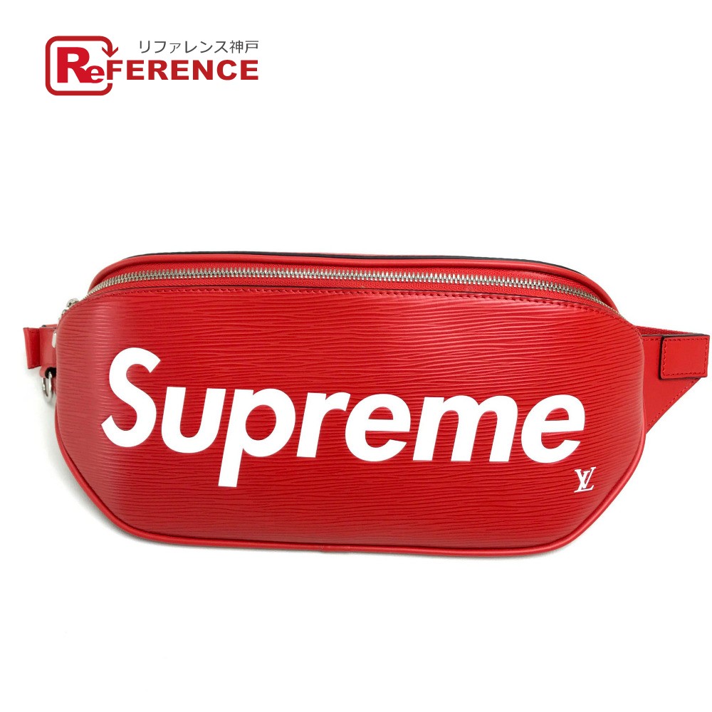LOUIS VUITTON ルイヴィトン M53418 シュプリーム supreme エピ バムバッグ カバン ウエストポーチ ボディバッグ エピレザー メンズ レッド 新品同様 【中古】｜ブランドショップ　リファレンス