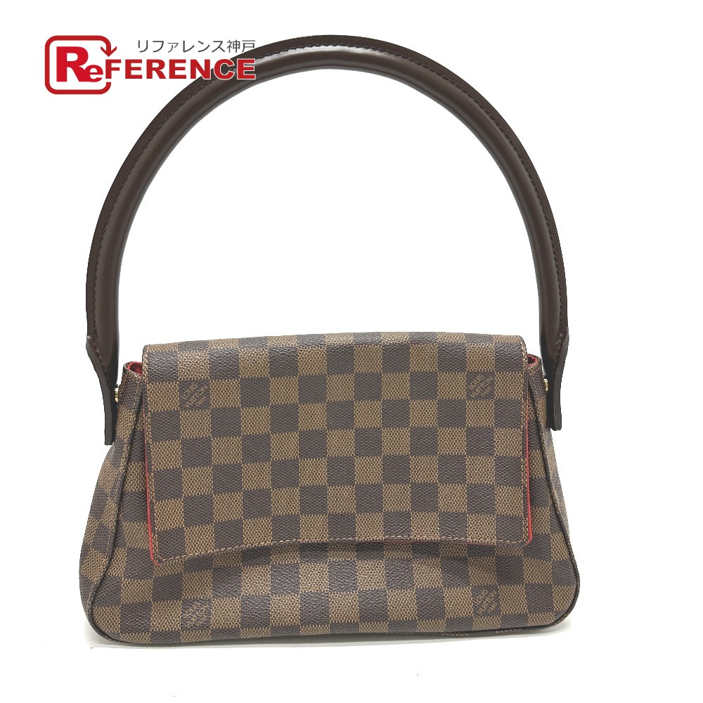 LOUIS VUITTON ルイヴィトン N51158 ダミエ ミニルーピング SPO スペシャルオーダー ショルダーバッグ カバン トートバッグ ダミエキャンバス レディース エベヌ ブラウン 【中古】｜ブランドショップ　リファレンス