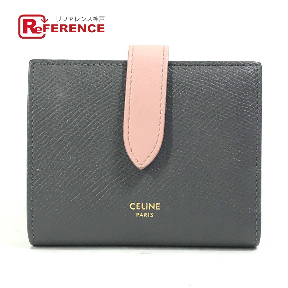 セリーヌ ミディアム ストラップ ウォレット ぺブル カーフレザー グレージュ 楽天市場】送料無料 本物 CELINE セリーヌ ミディアムストラップ