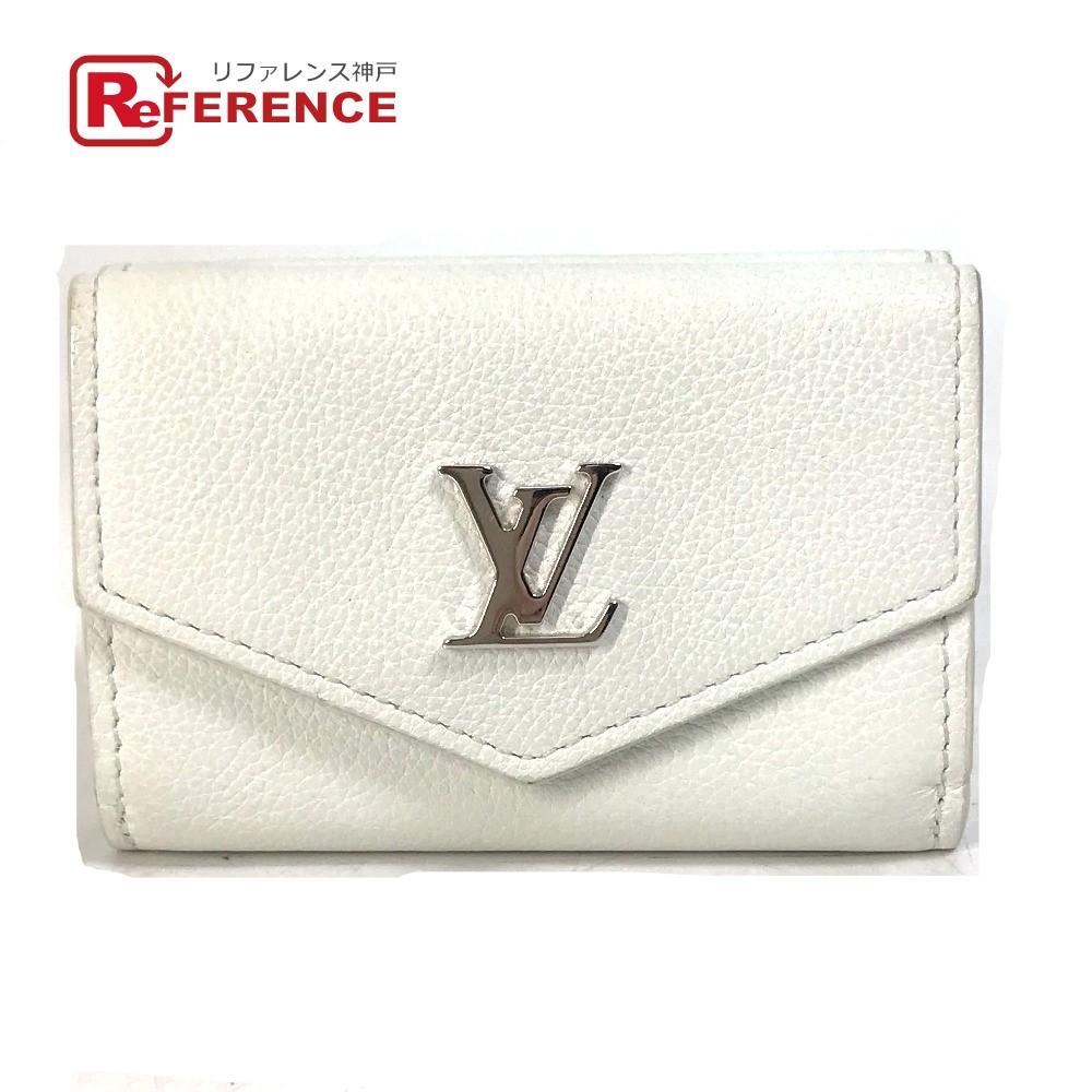 LOUIS VUITTON ルイヴィトン  M68482 ポルトフォイユ 鍵を掛けるミニ コンパクトウォレット 3つ折り紙入れ なめし革  レディース 白いこと 【中古】