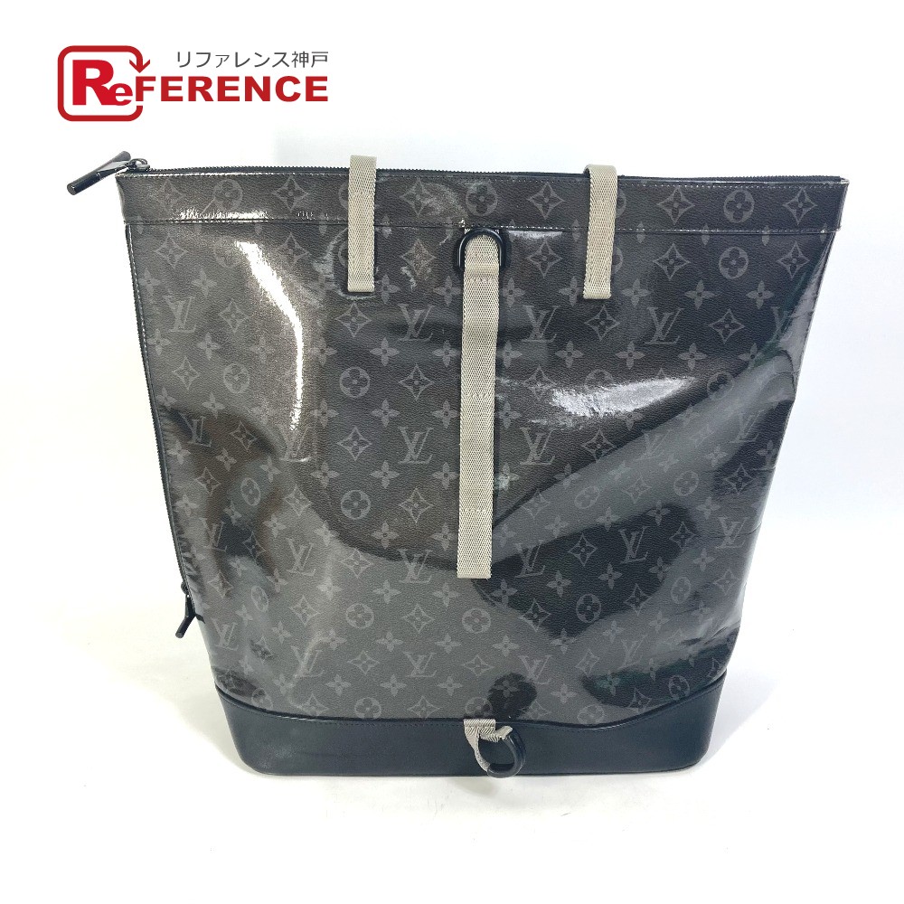 LOUIS VUITTON ルイヴィトン  M43900 モノグラムエクリプス グレーズ ジップドトート 背嚢 うしろ側風呂敷き包み ハンドバック 2WAY御徒面子 トートバッグ ビニール  メンズ 黒いこと 【中古】