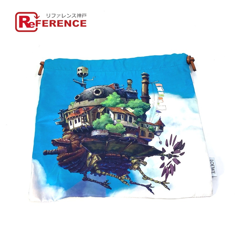 ハウルの動く城 巾着 コラボ】ロエベ ポーチ 巾着 ドロースリング