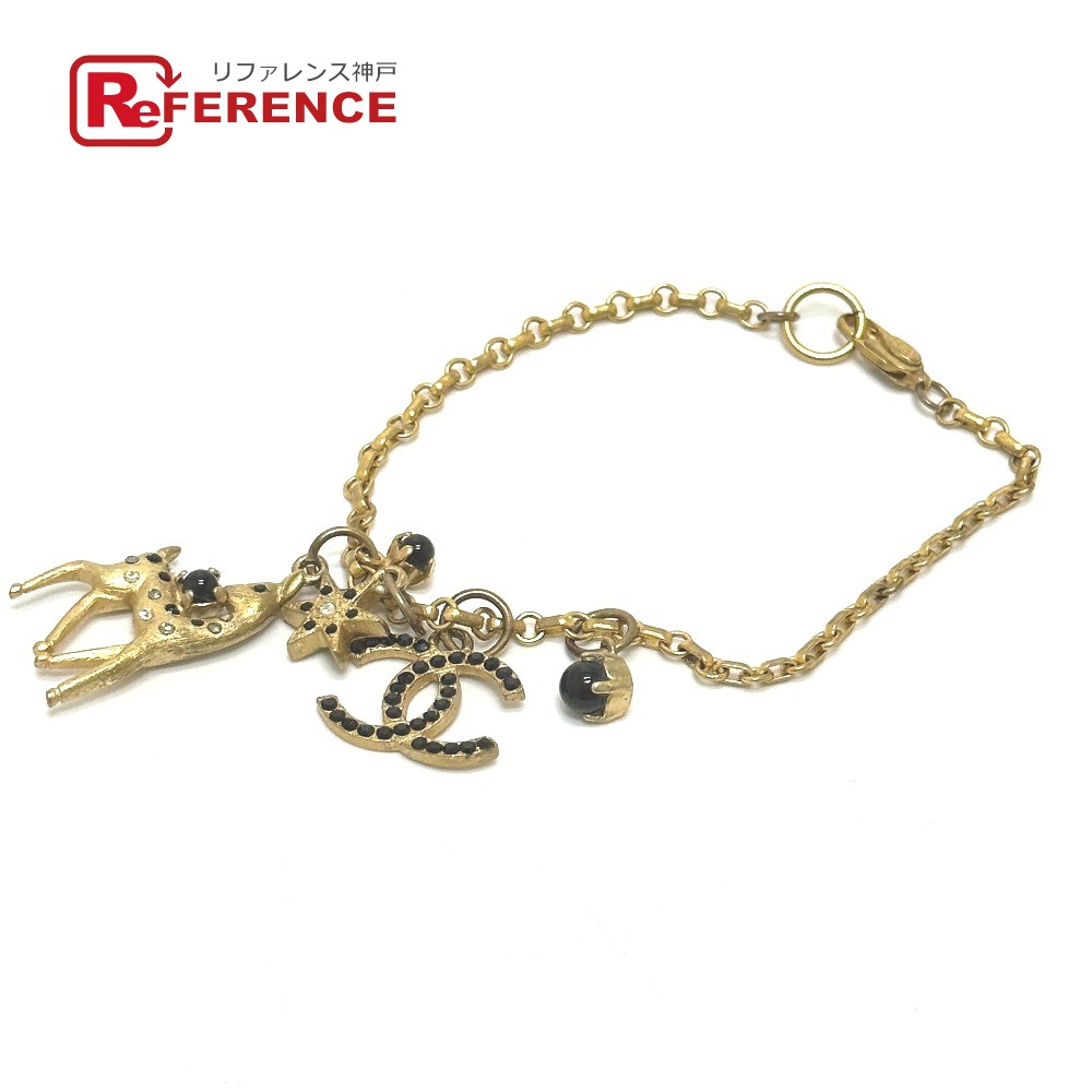 【楽天市場】CHANEL シャネル CC ココマーク シカ アイコン 01A ブレスレット GP レディース ゴールド 【中古】:ブランド ...
