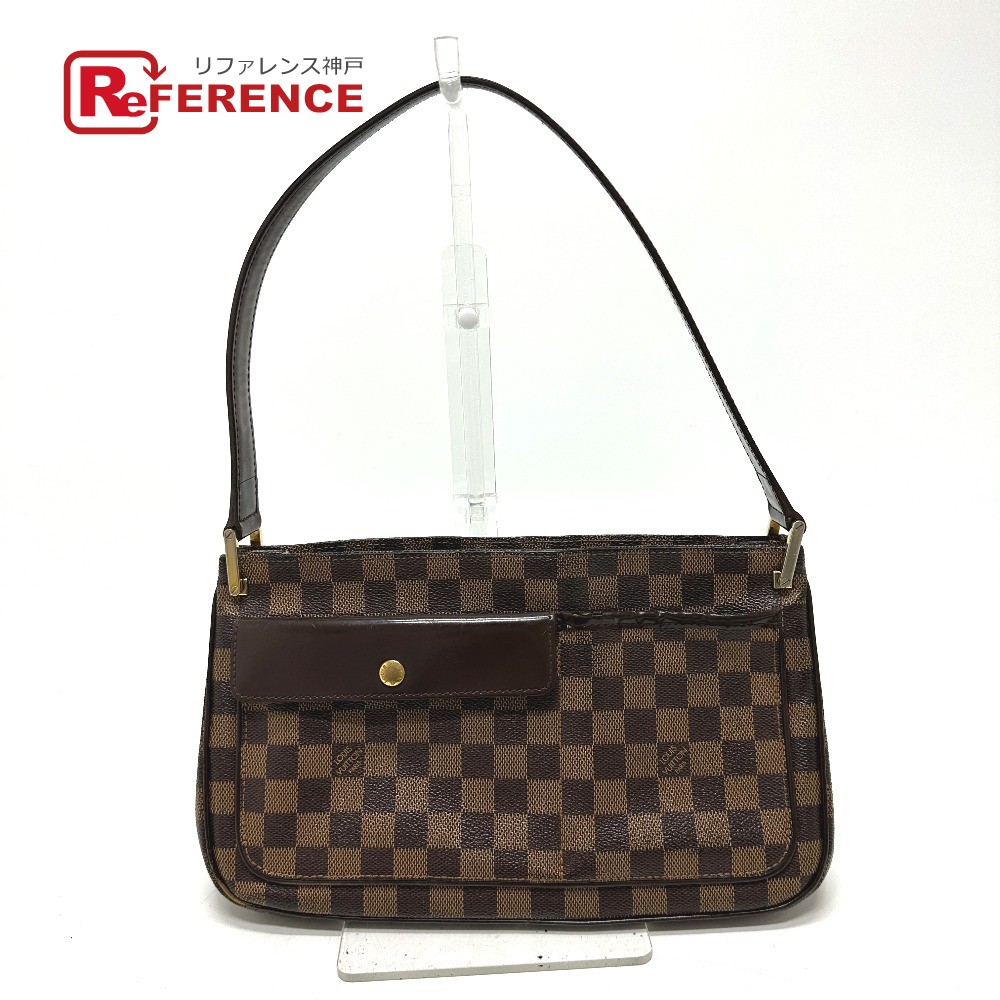 LOUIS VUITTON ルイヴィトン N51129 ダミエ オーバーニュ 肩掛け ショルダーバッグ ダミエキャンバス レディース エベヌ ブラウン 【中古】｜ブランドショップ　リファレンス