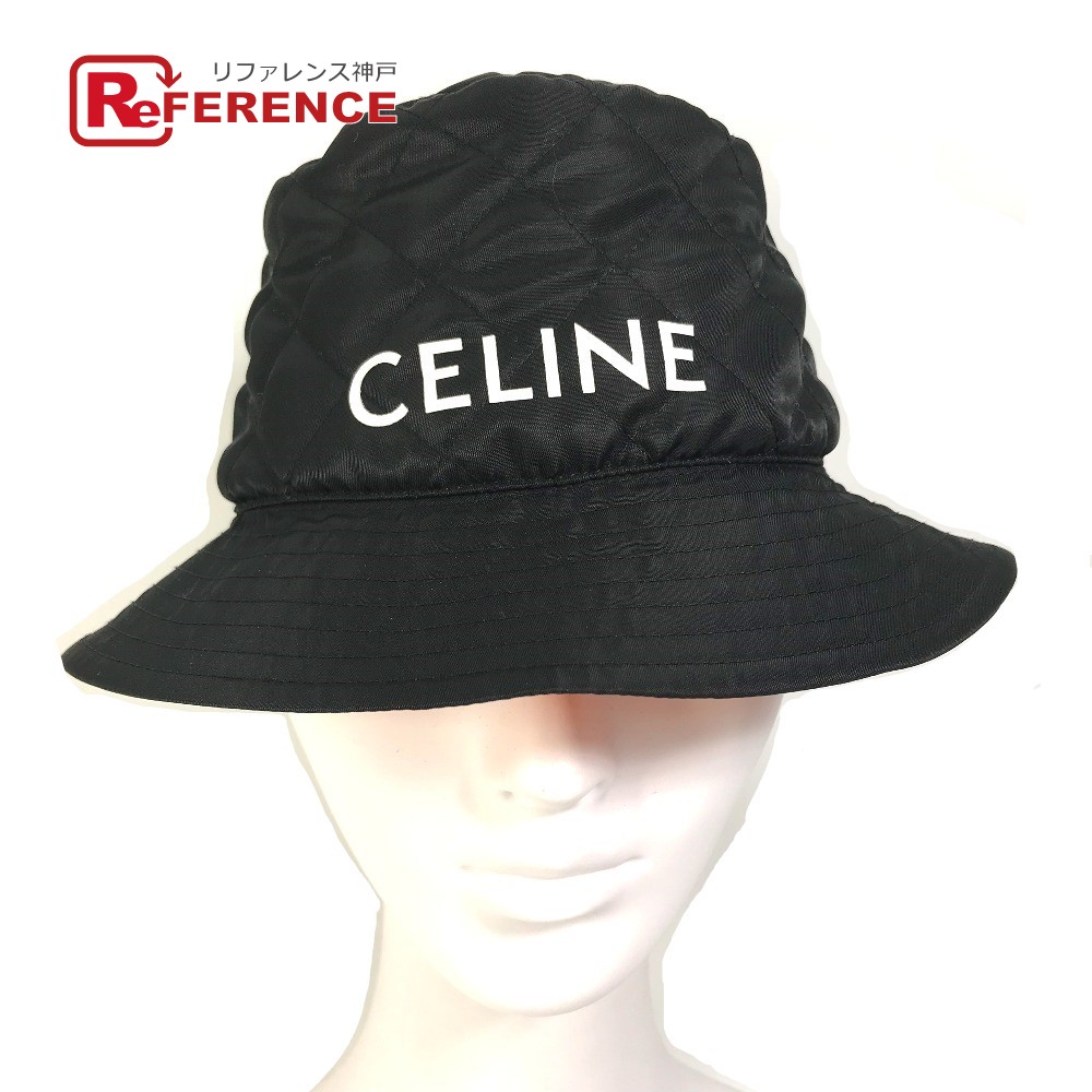 楽天市場】CELINE セリーヌ トリオンフ バイザー バイカラー 帽子 サン