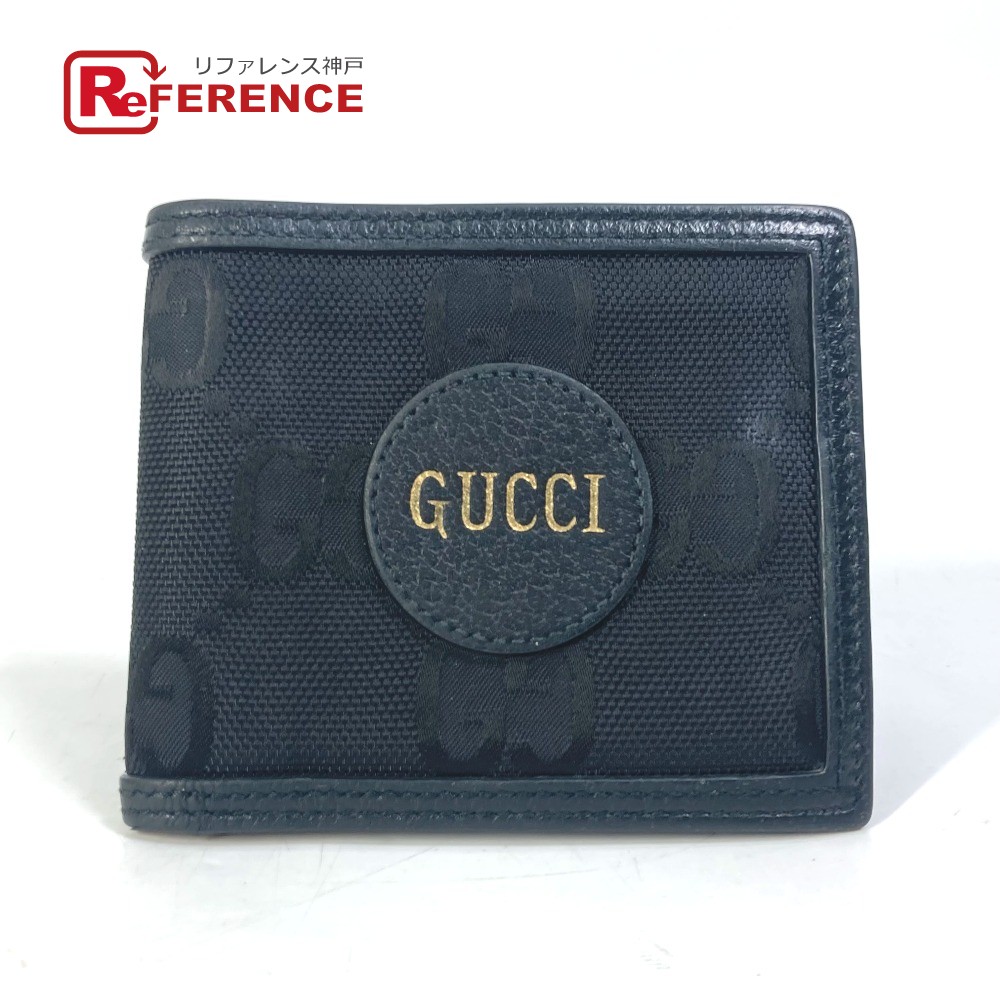 GUCCI グッチ 625574 Gucci Off The Grid グッチ オフ・ザ・グリッド GG ロゴ 2つ折り財布 ナイロン/レザー メンズ ブラック 【中古】|ブランドショップ リファレンス