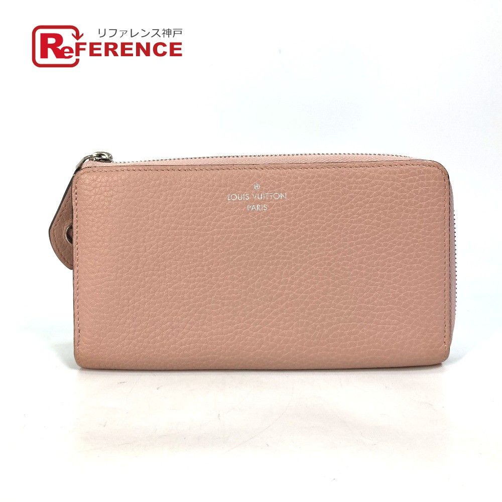 LOUIS VUITTON ルイヴィトン  M63103 ポルトフォイユ ほうき星 L字ジッパー 長紙入れ トリヨンレザー  レディース サクラ色 【中古】