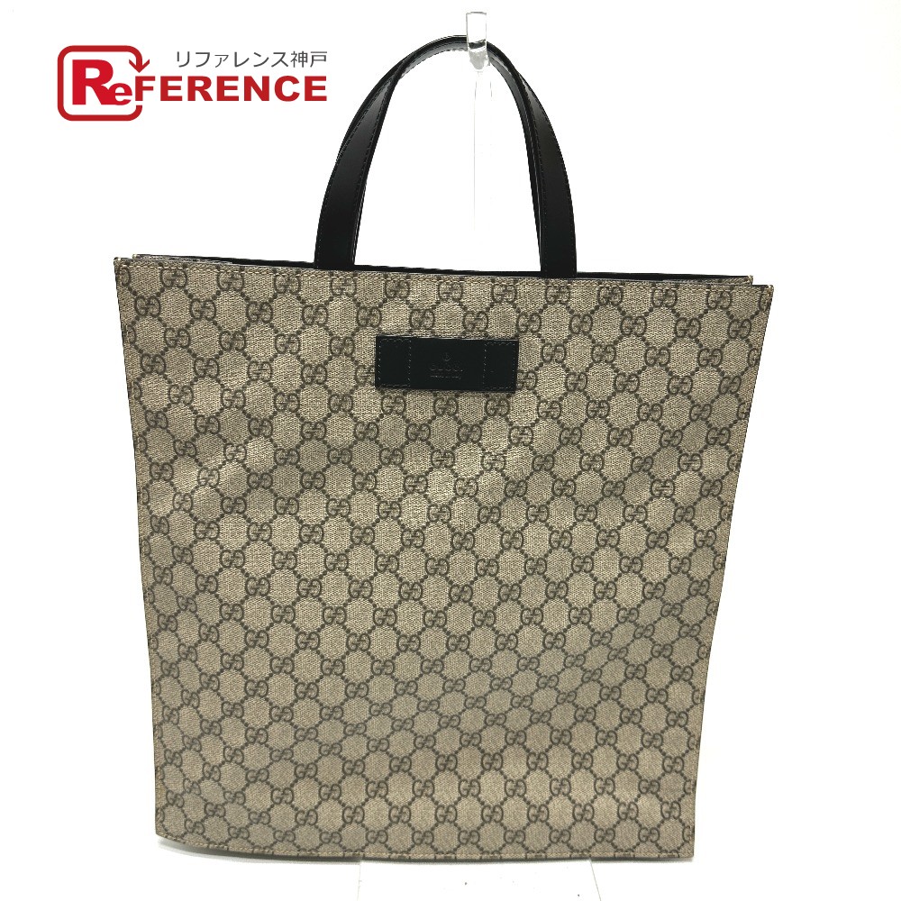 GUCCI グッチ 456217 GG ハンドバッグ カバン トートバッグ GGスプリームキャンバス メンズ ベージュ 【中古】