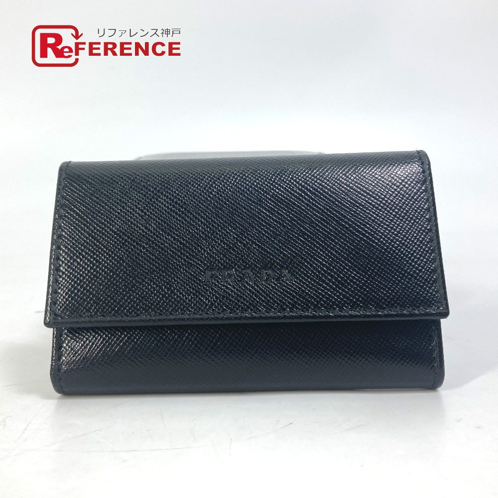 PRADA プラダ キーケース　ナイロン　テスート　レザー　本革　パープル 楽天市場】【新品未使用品】PRADA プラダ 6連キーケース TESSUTO